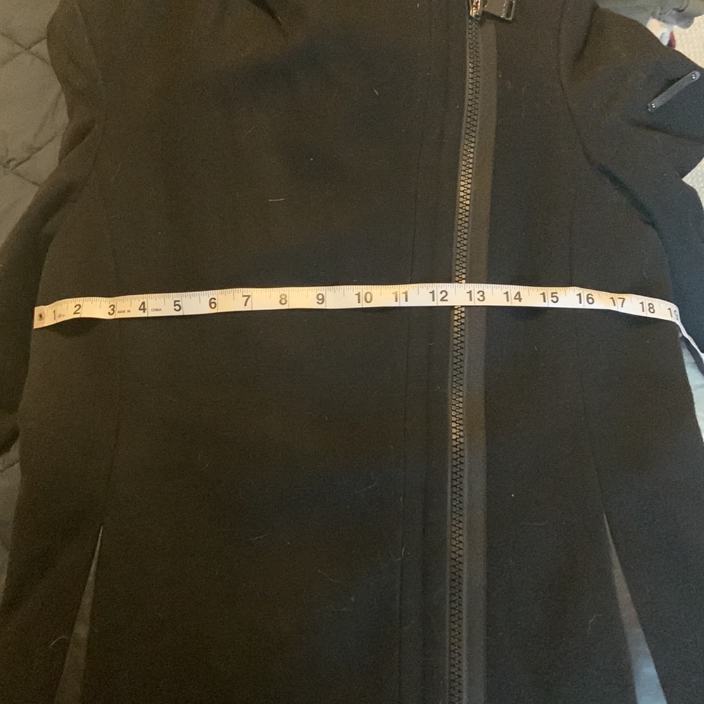 Women’s Calvin Klein black hooded pea coat - Picture 6 of 7